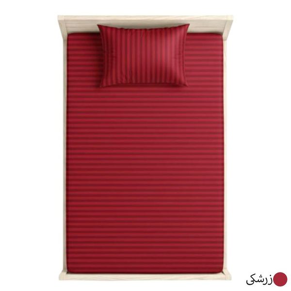 روتختی هتلی کشدار تک نفره عرض 90 (رنگ زرشکی)