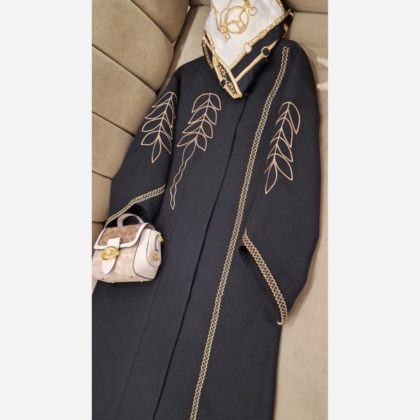 مانتو مجلسی گلدوزی رویسا تا سایز 58 مشکی شانتون