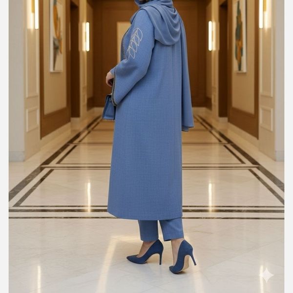 مانتو مجلسی گلدوزی رویسا تا سایز 58