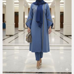 مانتو مجلسی گلدوزی رویسا تا سایز 58