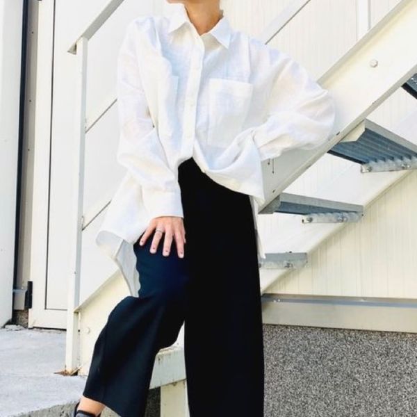 شومیز لینن کژوال