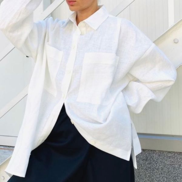 شومیز لینن کژوال