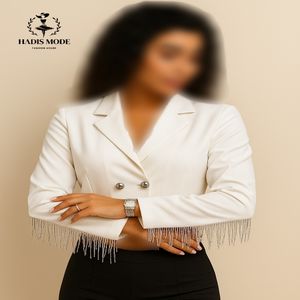 خرید اینترنتی قیمت کت کراپ (نیمتنه) دو دکمه ریسه ای