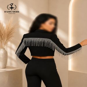 خرید اینترنتی قیمت کت کراپ مجلسی دخترانه زنانه (نیمتنه) دو دکمه ریسه ای