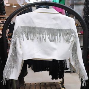 خرید اینترنتی قیمت کت کراپ (نیمتنه) دو دکمه ریسه ای