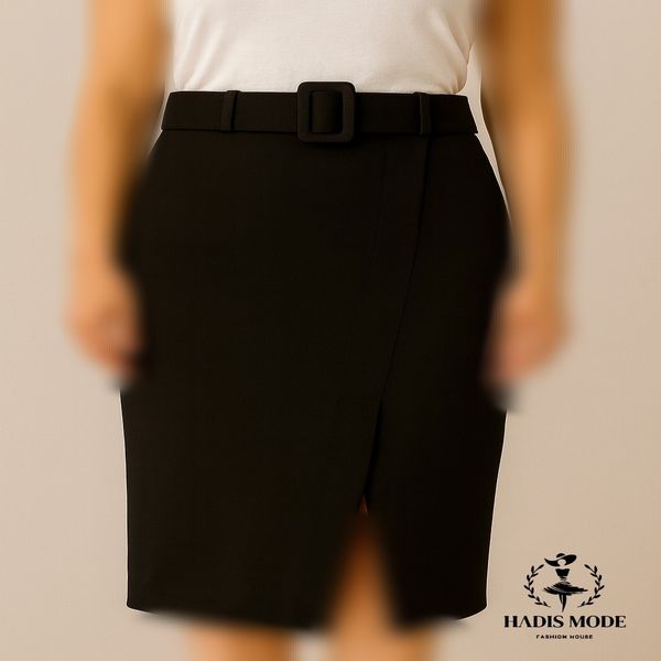 دامن مدادی جلو چاک سورن کشی میدی قد 70