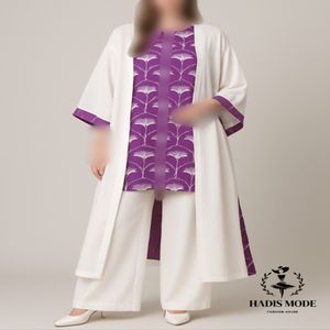 مانتو عبایی سوزن دوزی مدل قاصدک