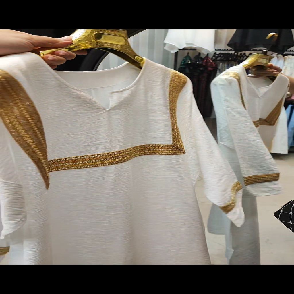 خرید اینترنتی قیمت کفتان زنانه پیراهن سفید