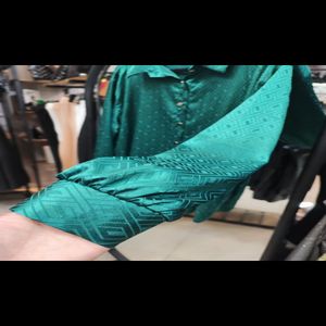 خرید اینترنتی قیمت شومیز ساتن ابریشم طرحدار