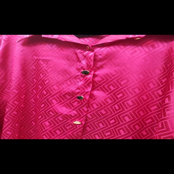 شومیز ساتن ابریشم طرحدار