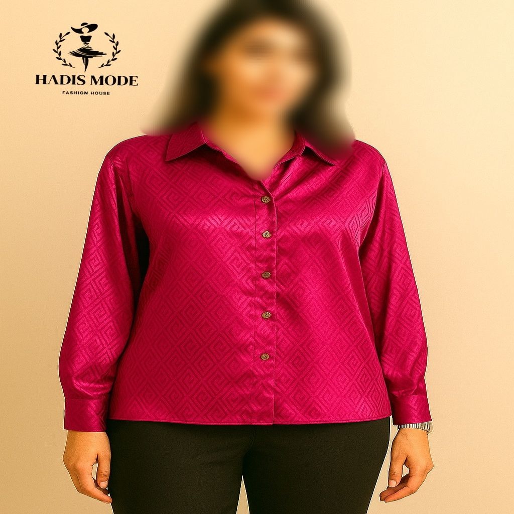 خرید اینترنتی قیمت شومیز ساتن ابریشم طرحدار