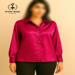 شومیز ساتن ابریشم طرحدار