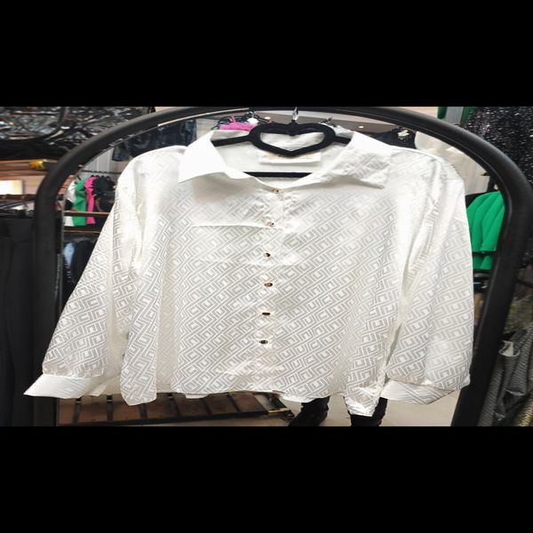 شومیز ساتن ابریشم طرحدار