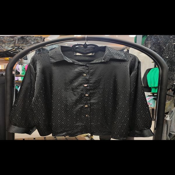 شومیز ساتن ابریشم طرحدار