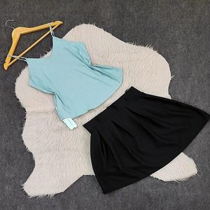 خرید اینترنتی قیمت تاپ ساتن وارداتی آبی صدفی