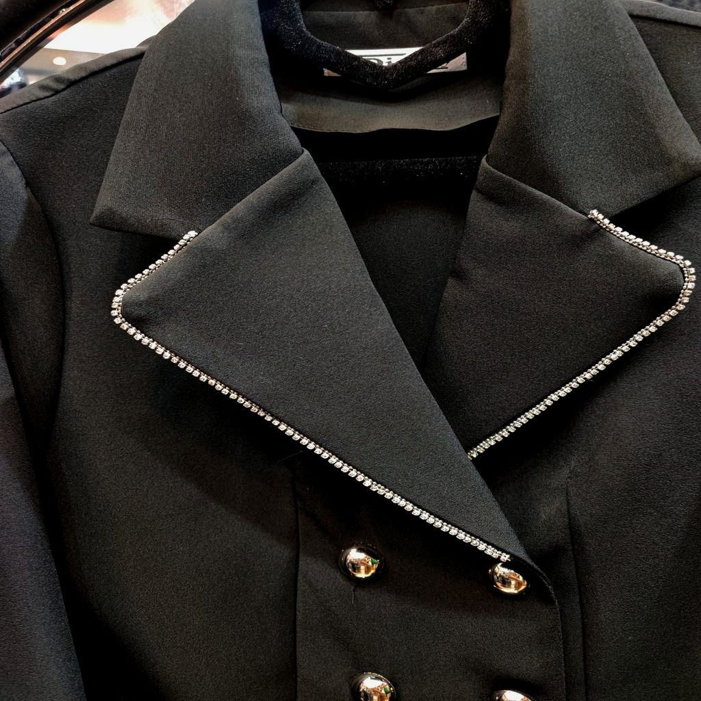 خرید اینترنتی قیمت کت  کراپ( نیمتنه) نگین دار