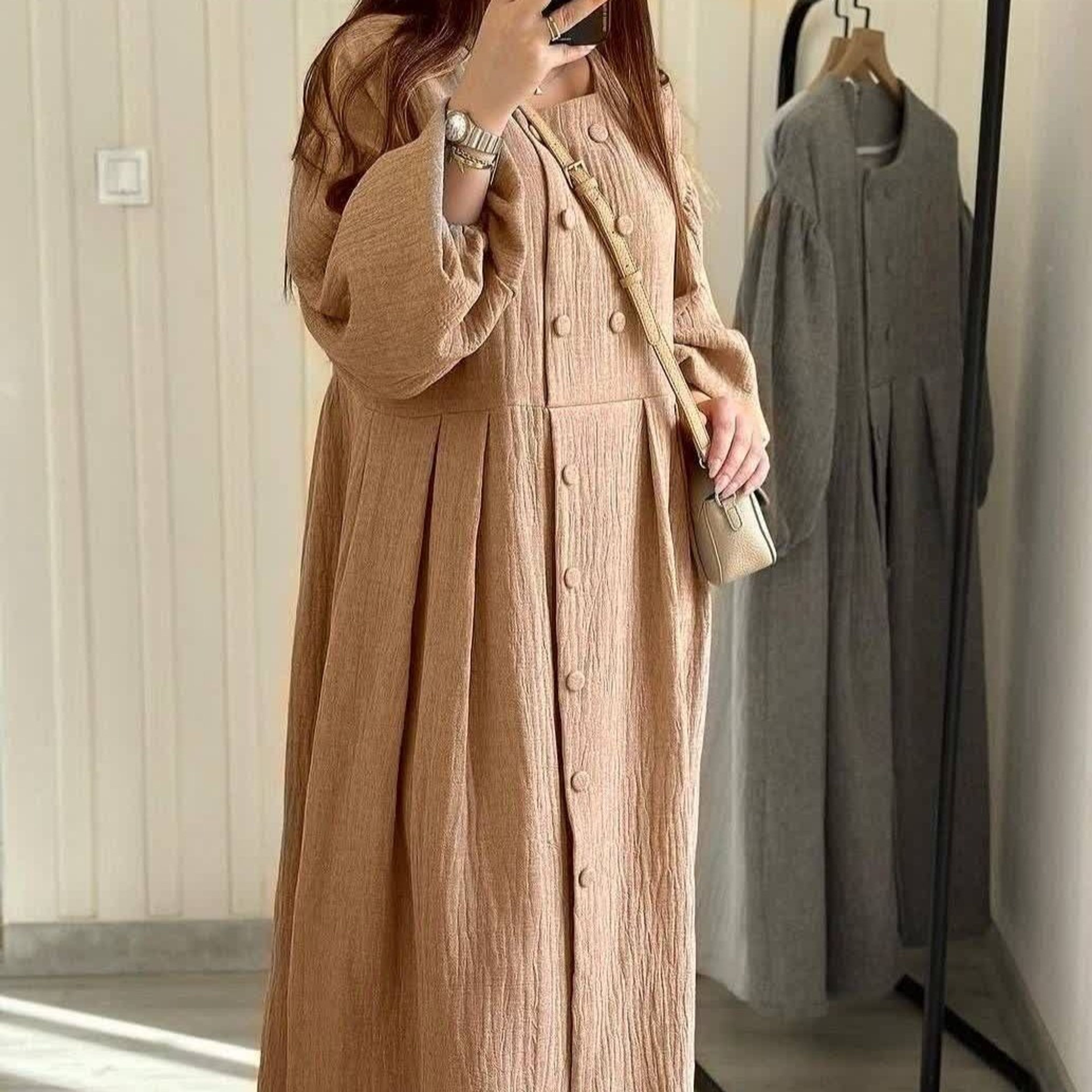 قیمت ارزان پیراهن مانتویی کمند زنانه