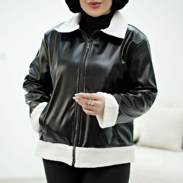 کاپشن چرم بامبر بوفالو نیلسا زنانه