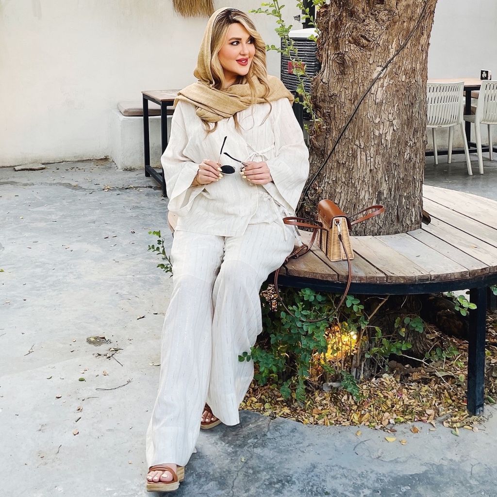 خرید آنلاین ست شومیز و شلوار سلین (کالکشن فروزان نریمیسا)