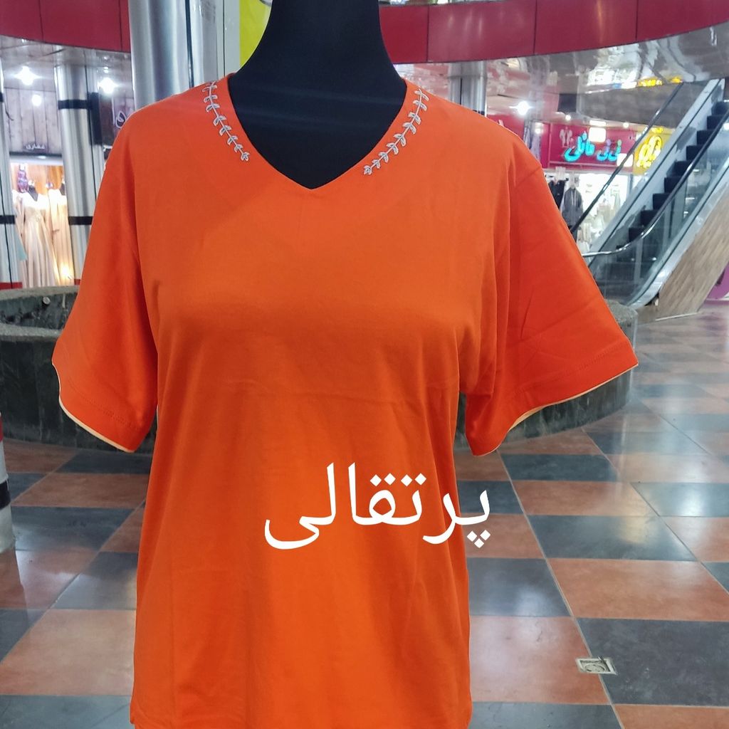قیمت ارزان تیشرت زنانه نخ پنبه کد 4902