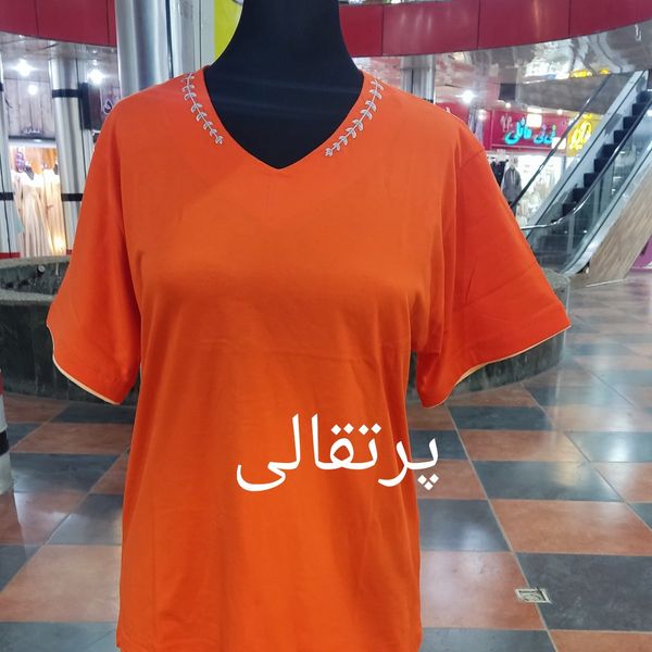 تیشرت زنانه نخ پنبه کد 4902
