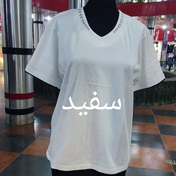 تیشرت زنانه نخ پنبه کد 4902