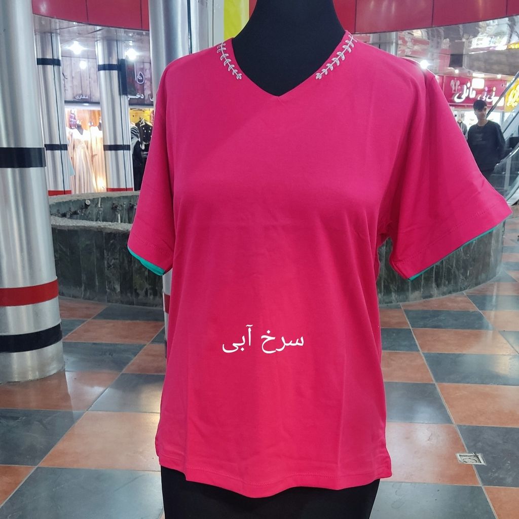 قیمت ارزان تیشرت زنانه نخ پنبه کد 4902
