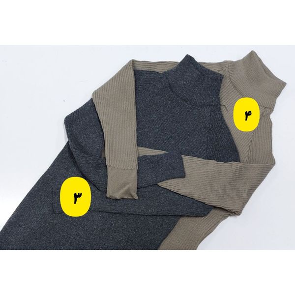 ماکسی و پیراهن بافت یقه اسکی زنانه