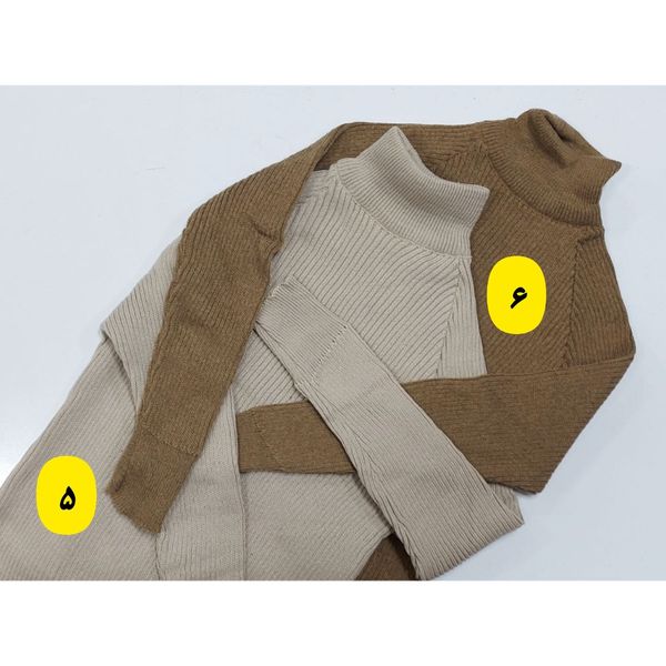 ماکسی و پیراهن بافت یقه اسکی زنانه