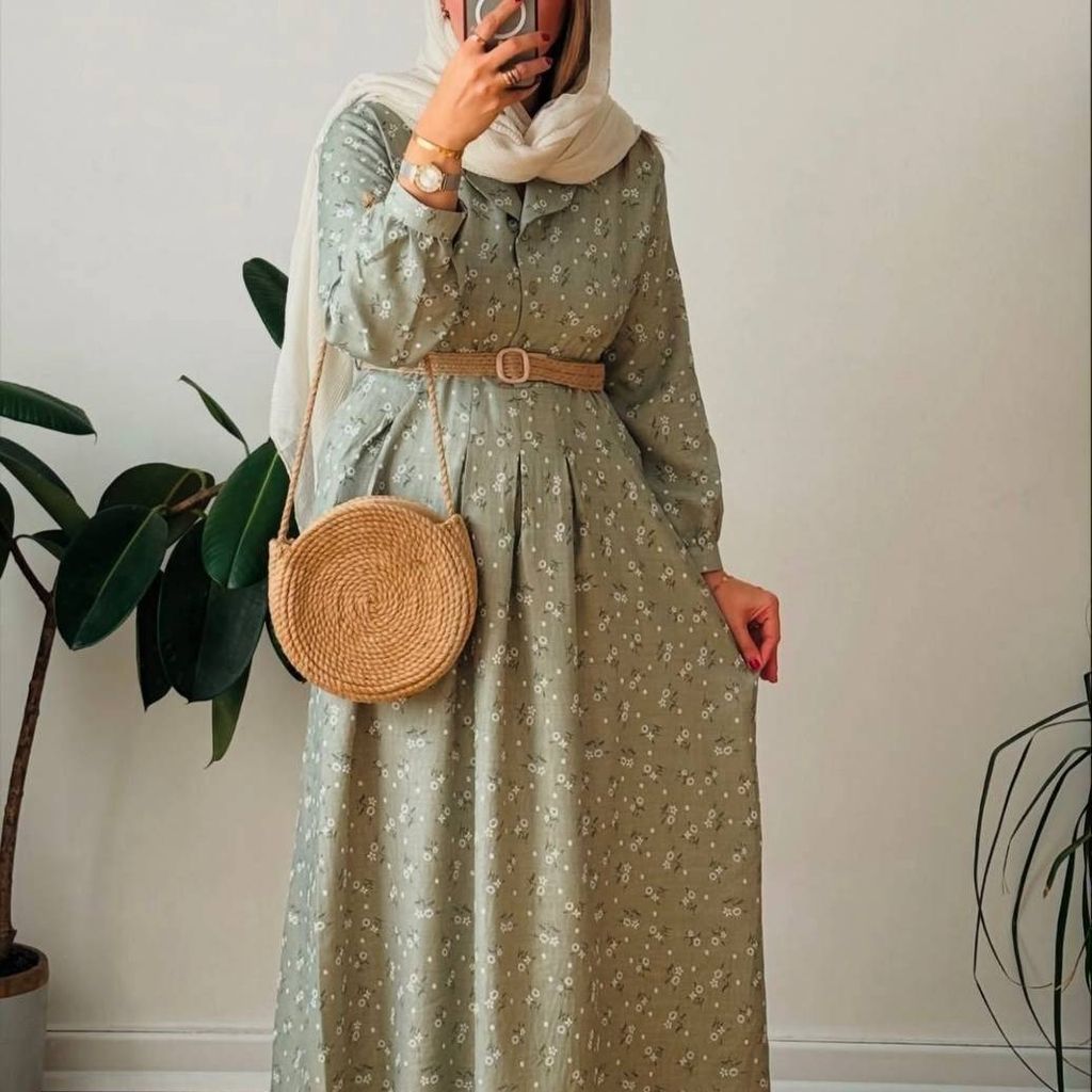 فروش اینترنتی پیراهن بلند زنانه گل دار