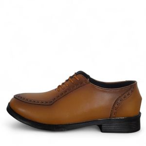 کفش رسمی مجلسی مردانه رنگ عسلی سایز 40 تا 44