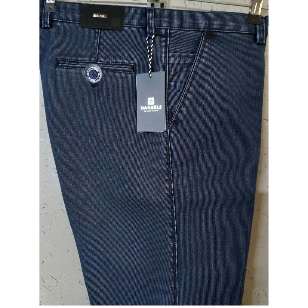 خرید آنلاین شلوار مردانه کتان هنسل آبی سنگشور