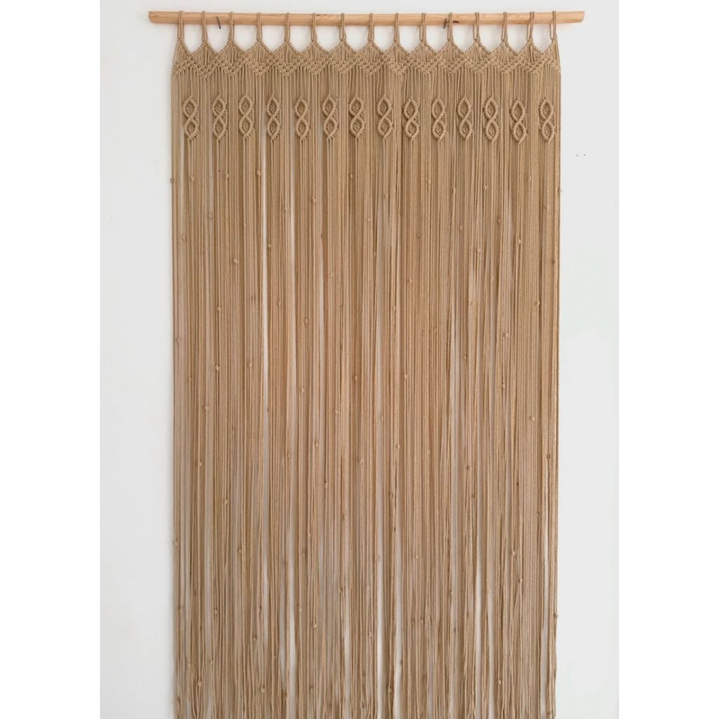 قیمت پرده مکرومه بافی طرح سیمرغ