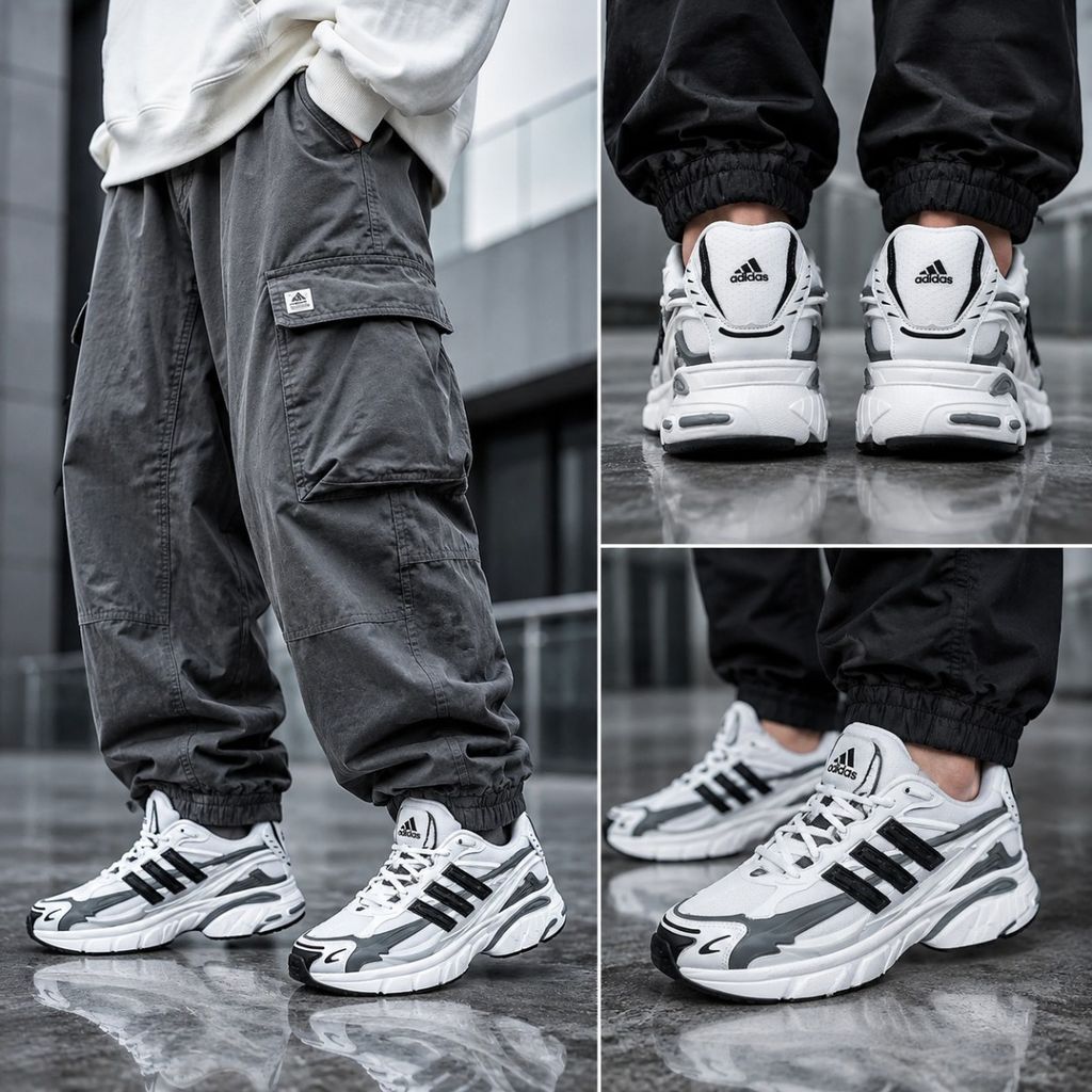 مشخصات کتانی آدیداس ‌آدی استار پختی سفید طوسی Adidas Adistar