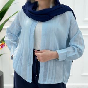 شومیز ژاکارد شیشه‌ای پارسی