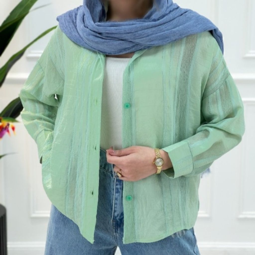 مشخصات شومیز ژاکارد شیشه‌ای پارسی