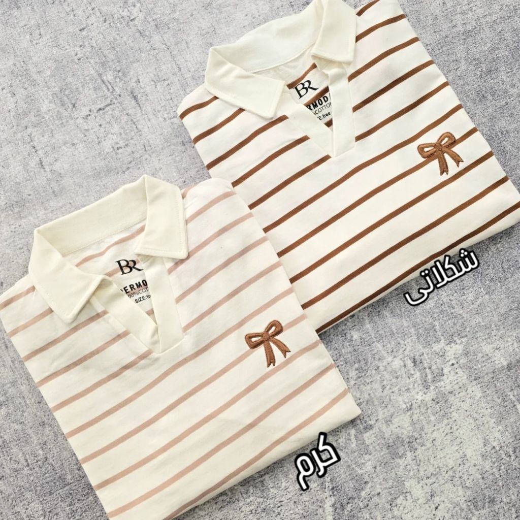 خرید انلاین بلوز دورس یقه دار گلدوزی پاپیون زنانه