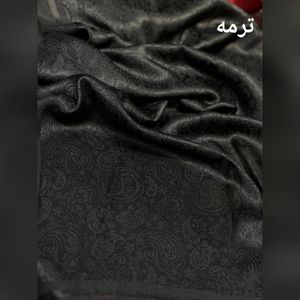 فروش اینترنتی شال مشکی ژاکارد ابریشم شاین دورو