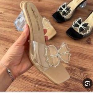 فروش اینترنتی دمپایی مجلسی طلقی پاپیون زنانه و دخترانه