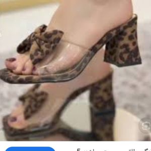 دمپایی مجلسی طلقی پلنگی زنانه و دخترانه ترند سال 1405