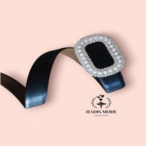 خرید اینترنتی قیمت کمربندمجلسی زنانه مدل شیلو مروارید نگینی