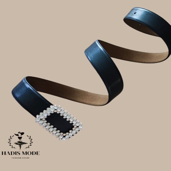 کمربندمجلسی زنانه مدل شیلو نگینی