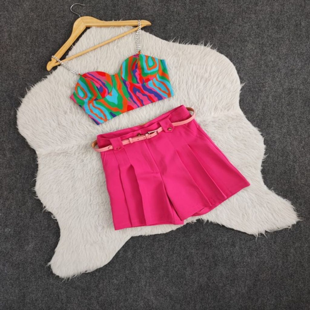 خرید اینترنتی قیمت کراپ شورتک دامنی آبرنگی