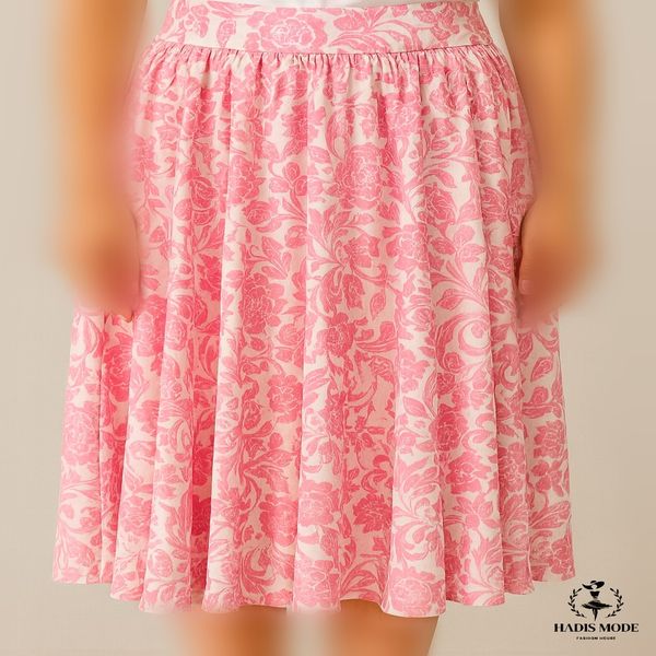 دامن آبرنگی کلوش کرپ حریر اندونزی