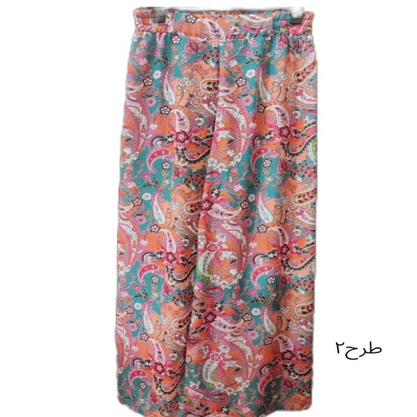 شلوار بگ آبرنگی کرپ اندونزی