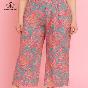 خرید اینترنتی قیمت شلوار بگ آبرنگی کرپ اندونزی