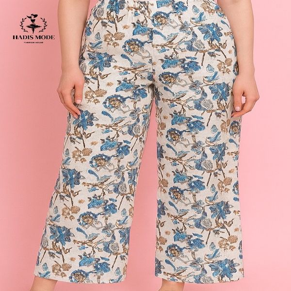 شلوار بگ آبرنگی کرپ اندونزی