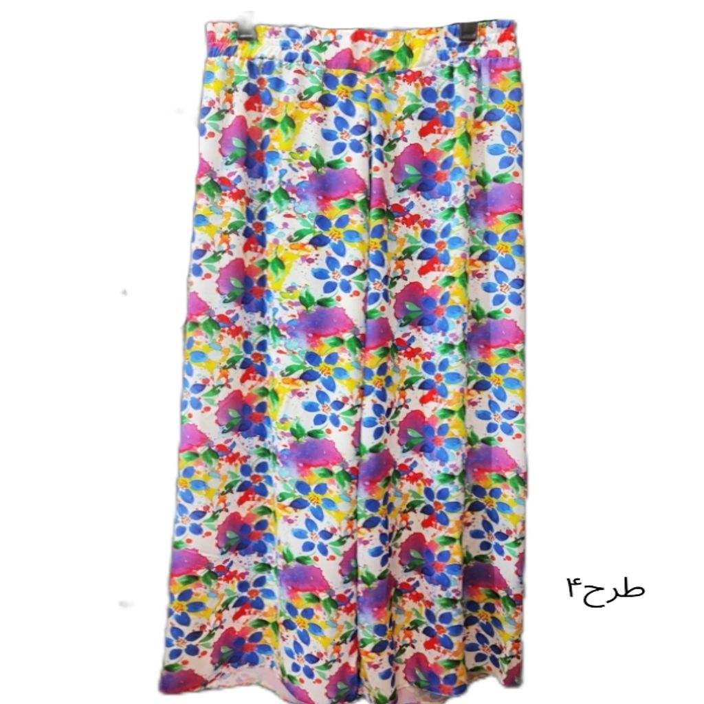 خرید اینترنتی قیمت شلوار بگ آبرنگی کرپ اندونزی