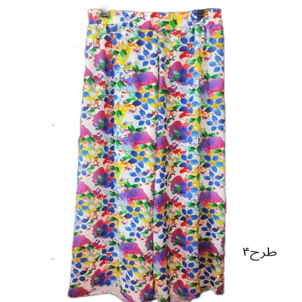 شلوار بگ آبرنگی کرپ اندونزی