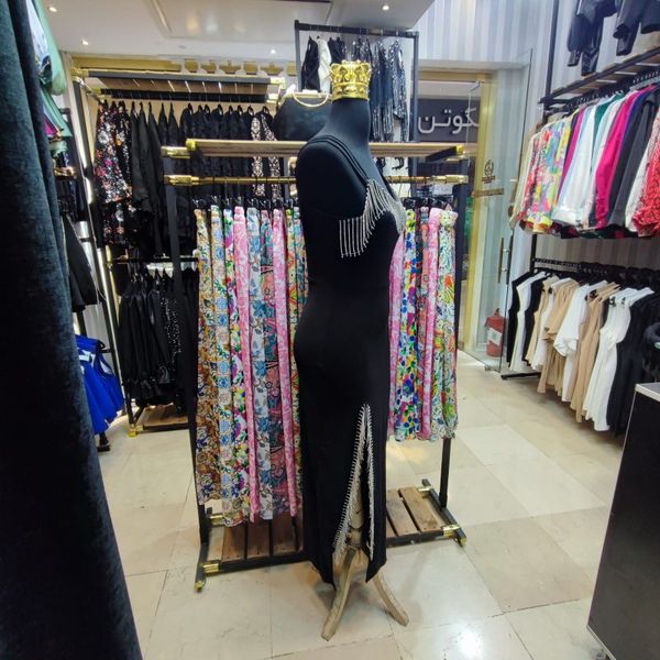 پیراهن زنانه ماکسی ریسه ای